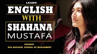 [HIGHLIGHTED ENGLISH SPEECH] [LEARN ENGLISH WITH SDA BOCCONI STUDENT SHAHANA MUSTAFA]