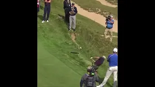 Look at how high Jordan Spieth’s ball went on this shot!!🤯🤯 And watch what happens afterwards! | PGA