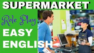 How to Speak with a 🛒 Supermarket Cashier | English Conversation Practice