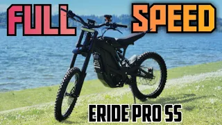 E Ride Pro SS FULL SPEED Range Test - Sport Mode Full Throttle On This CRAZY Electric Bike