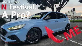 What Happens if a Pro Driver rocks up to N Festival 2023? - Hyundai i30n