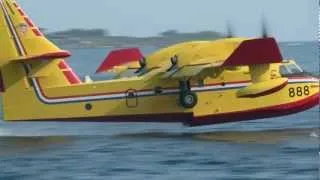 Löschflugzeuge CANADAIR CL 415 in Aktion in der Nähe von Dubrovnik - August 2012