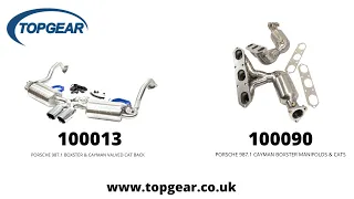 PORSCHE 987.1 BOXSTER & CAYMAN VALVED CAT-BACK & MANIFOLDS & CATS