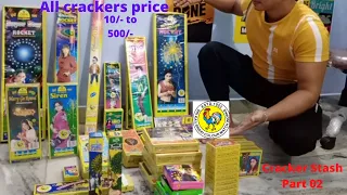 DIWALI CRACKERS| ALL PRICE DETAIL AND UNBOXING  | DIWALI FIREWORKS | CRACKER STASH diwali fireworks