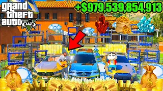 Franklin & Shinchan LUCKY BILLIONAIRE BUY CAR FOR Showroom In GTA5 !