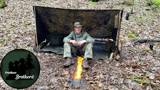 Solo Survival Day | Erhöhter Shelter + neuen #survivalhack + Feuer machen 🔥