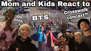 Mom Reacts to BTS Performs a Concert in the Crosswalk