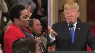 President Trump accuses reporter of asking racist question