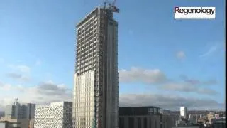 Time-lapse movie of Saint Pauls Place tower block construction in Sheffield by Regenology Ltd.