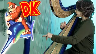 Aquatic Ambience ambient cover on Harp (Donkey Kong Country)