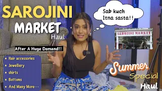 SAROJINI NAGAR MARKET HAUL😍| Latest Summer Collection☀️ | shop details | Tryon | gimaashi