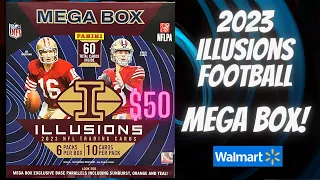 Mega Box! 🏈 2023 Illusions Football New Panini Release at Walmart  ** Hit Pulled & Parallels! **