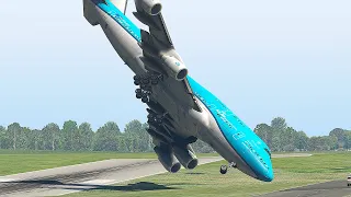 Drunk B747 Pilot Makes Worst Emergency Landing Ever | X-Plane 11