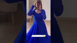 Blue Anarkali dress for girls #ytshorts #newcollection #shorts #anarkali