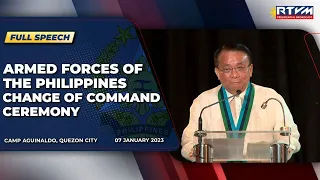 Armed Forces of the Philippines Change of Command Ceremony 1/07/2023