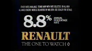 1986 Renault Alliance "Renault Won" TV Commercial