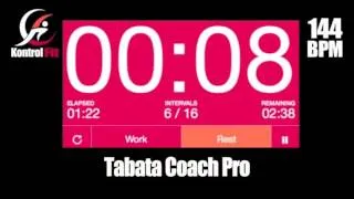 Tabata Coach Pro Adrenaline 144 bpm Tabata Workout with Vocal Coach & Timer