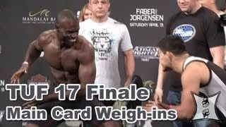 TUF 17 Finale: Main Card Weigh-ins + Face Offs (complete + unedited)