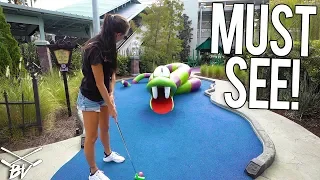 CRAZY ONE OF A KIND MINI GOLF COURSE AT UNIVERSAL STUDIOS!