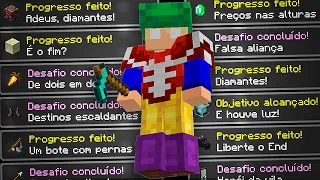 Da pra conseguir TODAS as CONQUISTAS do MINECRAFT em 12 HORAS? - O Filme