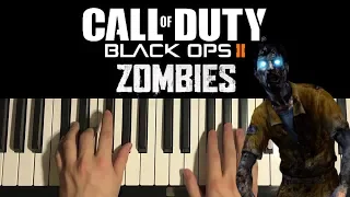 How To Play - Black Ops 2 Zombies - Theme Song (PIANO TUTORIAL LESSON)