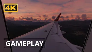 Microsoft Flight Simulator LTFE Sunset Landing Gameplay 4K