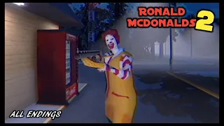 These Endings Are Insane! (Ronald McDonalds 2) All Endings