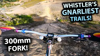 Last chance to SEND IT at Whistler Bike Park on my 300mm Boostmonster!