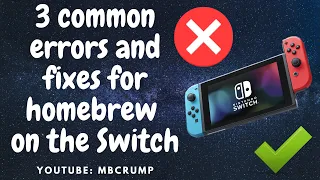 Learn how to easily fix 3 common Nintendo Switch HB errors