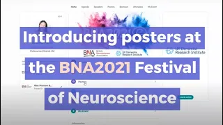 Online posters at the BNA2021 International Festival of Neuroscience