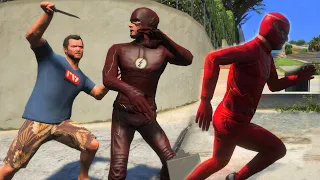 GTA 5: Michael Stealing The Flash Suit and Powers || Flash Mod GTA V Cinematic