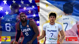 Paris Olympics 2024 l Gilas Pilipinas VS USA l A Dream Match for every FIlipino l NBA 2K23 PC