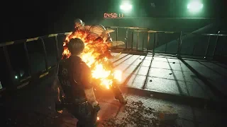 Resident Evil 2 Remake - Super Tyrant Fight - No Weapon No Damage (Hardcore)