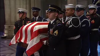 Former President George H.W. Bush honored at state funeral