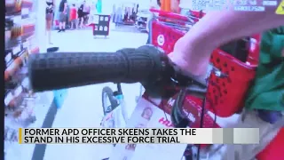 Jury deliberates fate of former APD officer accused of dragging disabled man out of Target