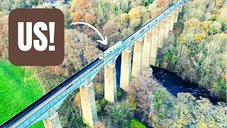 Crossing The WORLD’S HIGHEST Aqueduct By NARROWBOAT | STUNNING Drone Footage Pontcysyllte Aqueduct