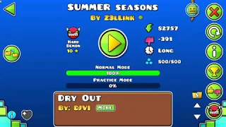 Easiest Demon? [FIXED] | Summer Seasons by Z3llink | Geometry Dash