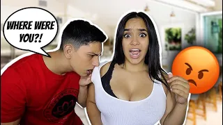 COMING HOME SMELLING LIKE ANOTHER MAN PRANK ON BOYFRIEND!! **He Freaked**