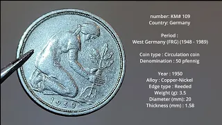 Exploring Three German Coins from 1939, 1950, and 1958: A Numismatic Journey!