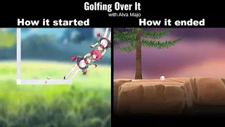 Golfing Over It with Alva Majo: How it started VS how it ended