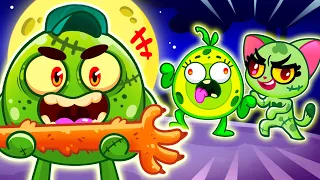 Little Funny Zombies at School 🧟‍♀️ Escaping from Clumsy Zombies with Toony Friends 🥑