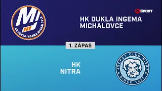 1. zápas semifinále play-off Michalovce – Nitra 2:3 (HIGHLIGHTY)