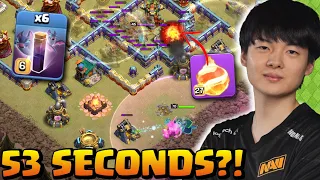 STARS ATTEMPTS WORLD RECORD with FIREBALL, Giant Arrow, & BATS (Clash of Clans)