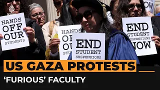 Columbia faculty ‘furious’ over student arrests at Gaza protests  | #AJshorts