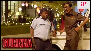 Gurkha Tamil Movie Comedy | Yogi Babu gets posted as a security officer in a mall | Manobala |Charle