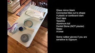 Making a dental stone based mirror grinding tool