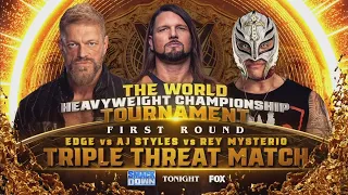 Edge Vs AJ Styles Vs Rey Mysterio Oportunidad Titulo Mundial Pesado - Smackdown 12/05/2023 (Español)