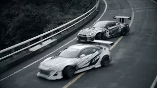 峠 ドリフト バトル GT-R Drift on Turnpike Hakone TOYO TIRES