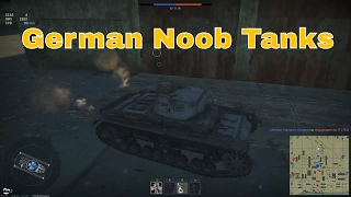 Panzer 3B and Panzer 35(t) German noob tanks (War Thunder game play)