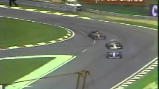 1989 Hungarian GP - Mansell overtakes Senna for the lead